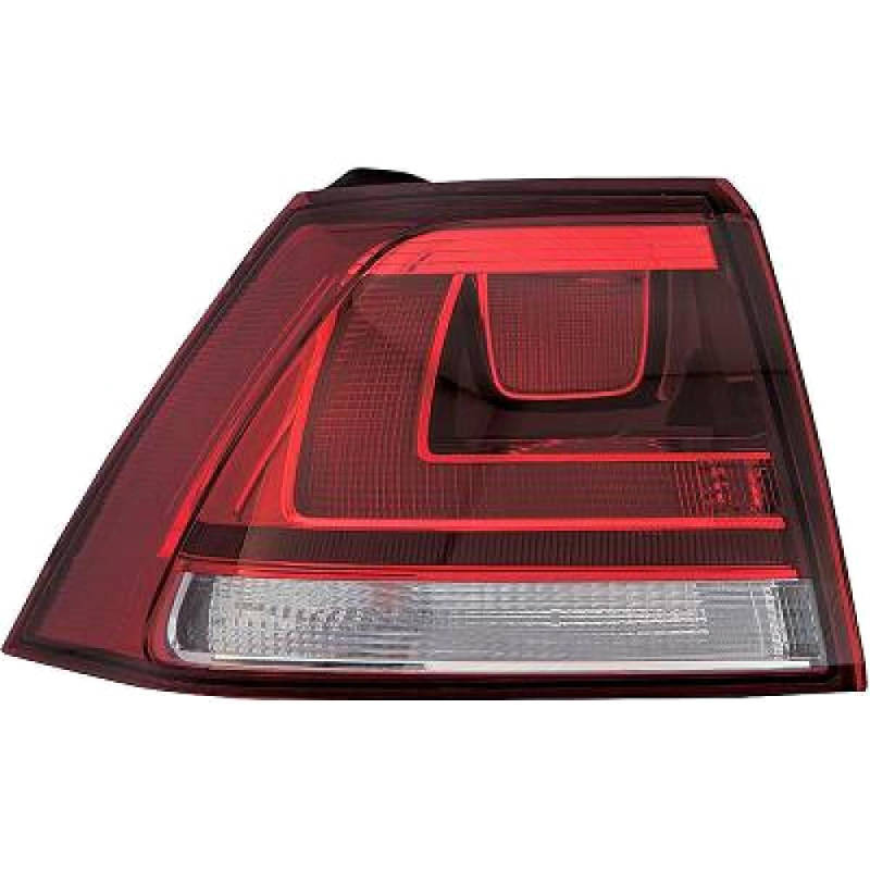 DIEDERICHS 2216095 Rear light Left, without bulb holder, Outer section, W21W-image-8010047