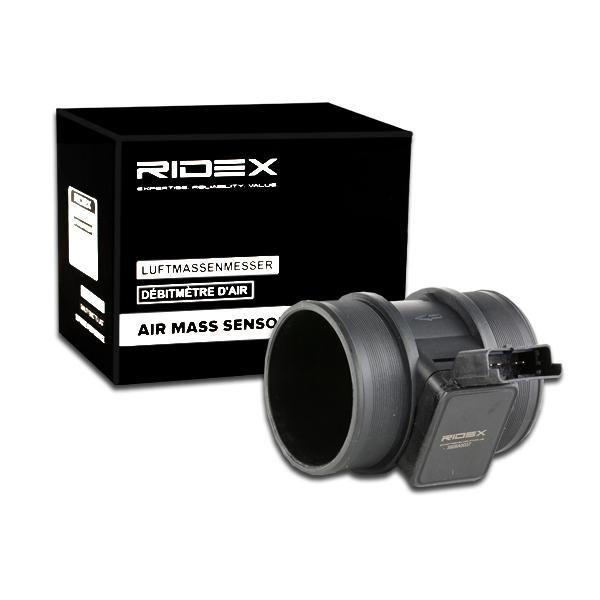 Side view of RIDEX 3926A0037 Mass air flow sensor with housing