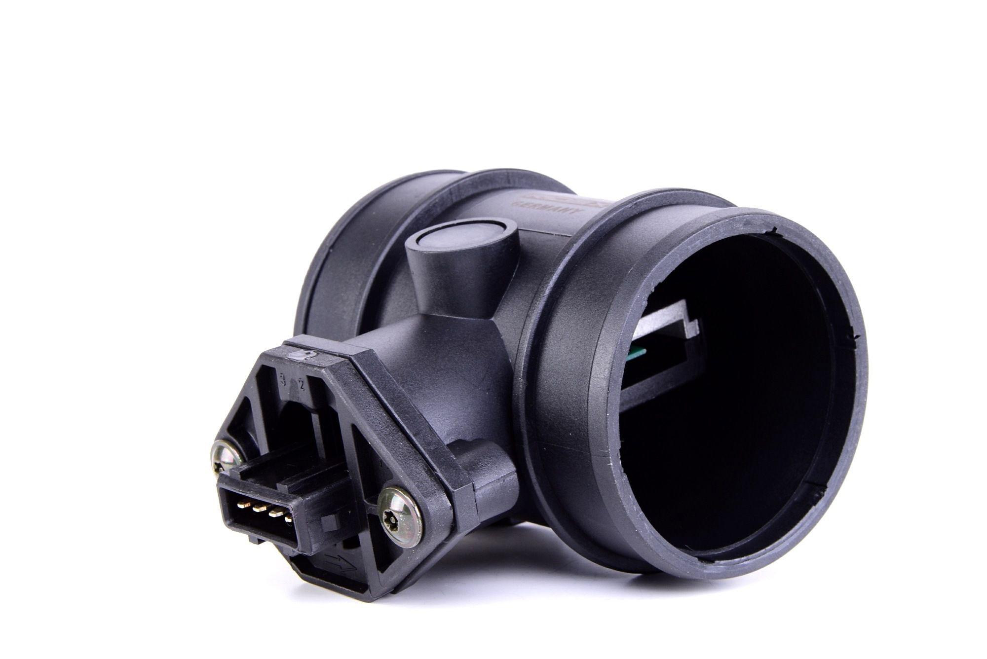 Side view of RIDEX 3926A0095 Mass air flow sensor with housing