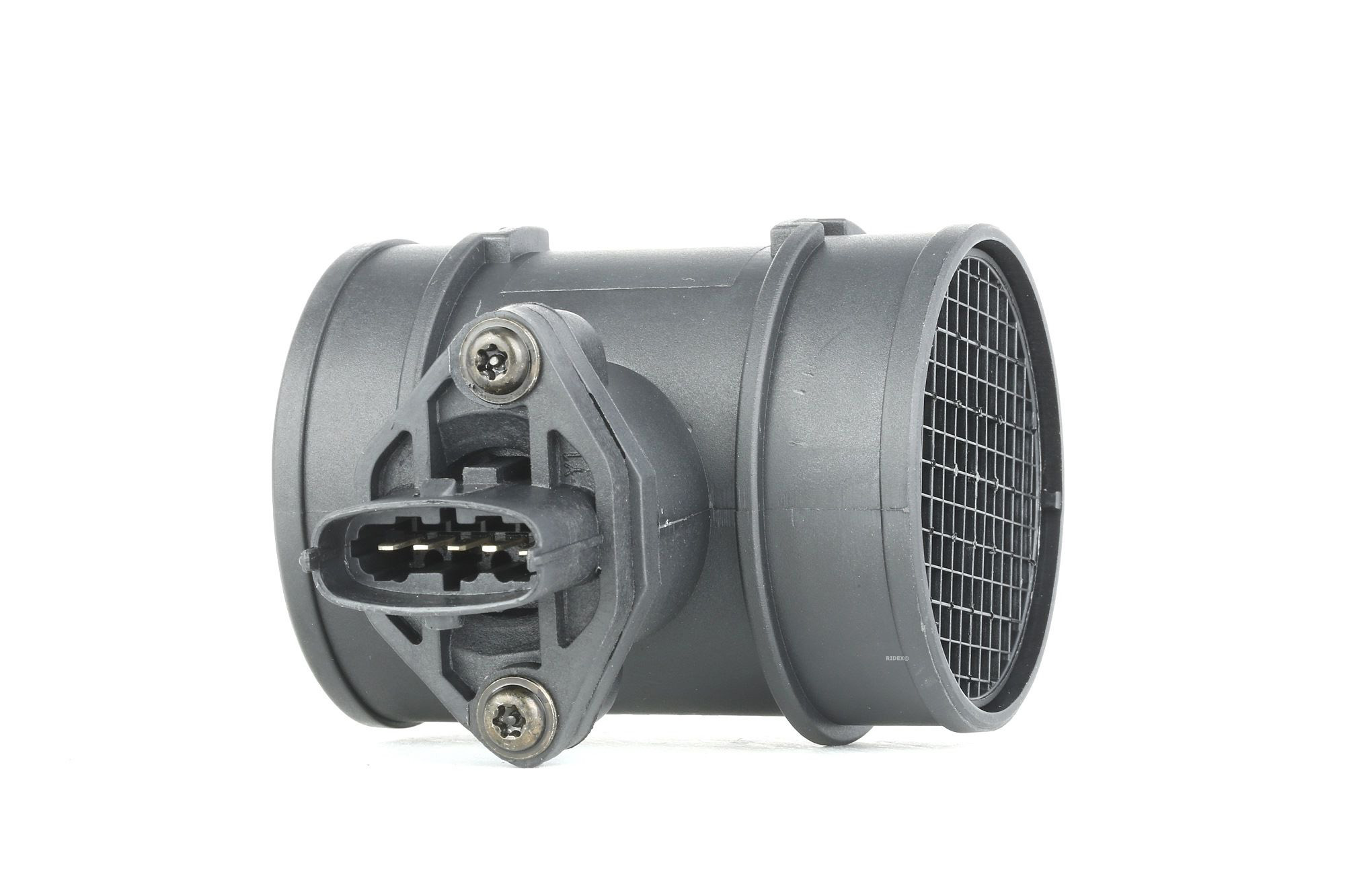 Side view of RIDEX 3926A0025 Mass air flow sensor with housing