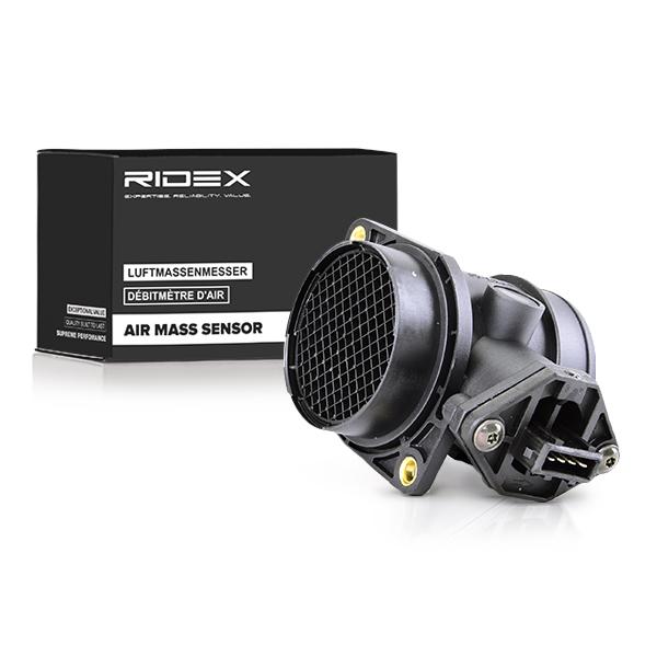Side view of RIDEX 3926A0018 Mass air flow sensor with housing
