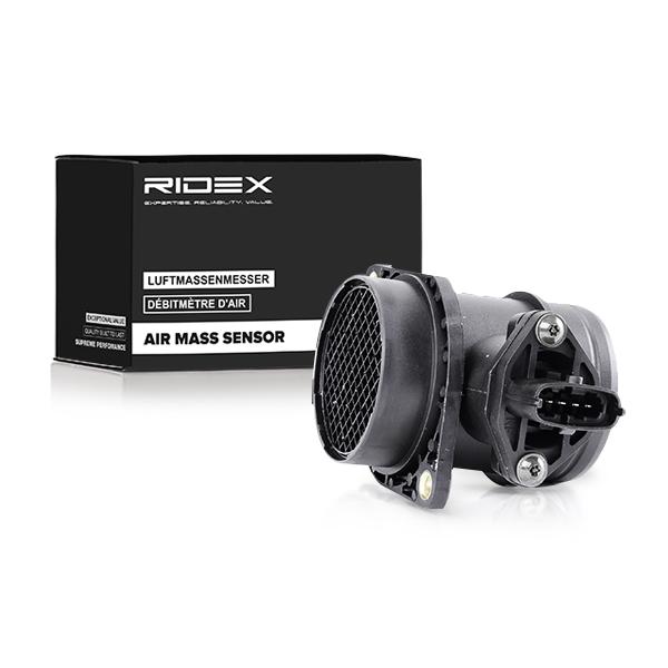 Side view of RIDEX 3926A0050 Mass air flow sensor with housing