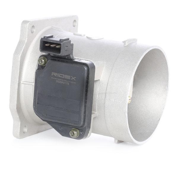Side view of RIDEX 3926A0178 Mass air flow sensor Aluminium Housing