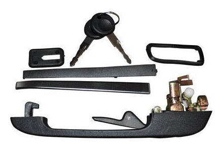 JP GROUP 1187100480 Door Handle JP with key, Right Front, black-image-8177005