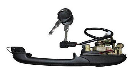 JP GROUP 1187101180 Door Handle JP with central locking, Right Front, black-image-8177019
