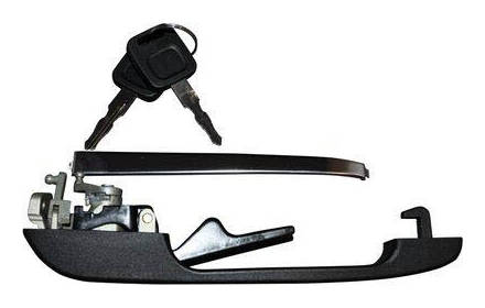 JP GROUP 1187101670 Door Handle JP with key, Left Front, black-image-8177023