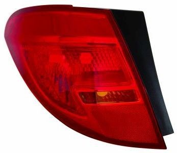 ABAKUS 442-1972L-UE Rear light Left, without bulb, Outer section, W16W-image-8349955