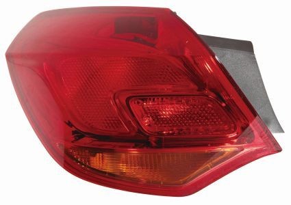 ABAKUS 442-1971L-UE Rear light Left, without bulb, Outer section, W16W-image-8354990