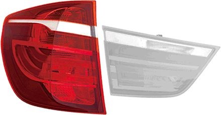 VAN WEZEL 0682931 Rear light Left, without bulb holder, Outer section-image-8680865