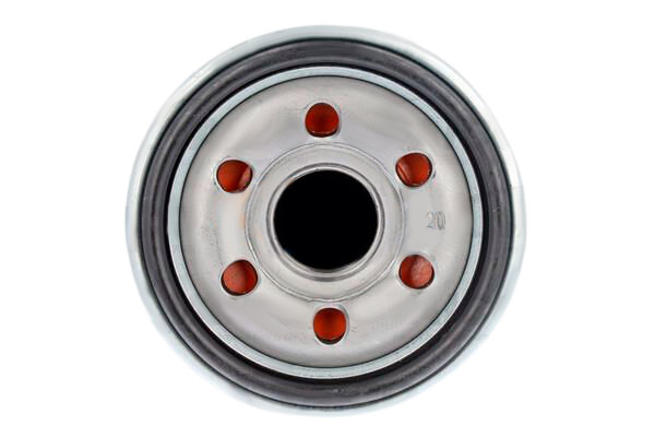 Side view of VAICO V24-0018 Oil filter Original VAICO Quality, Spin-on Filter, with one anti-return valve