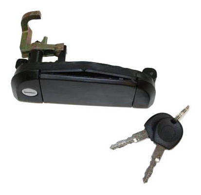 AUTOMEGA 100008910 Door Handle Right Front, black, with key