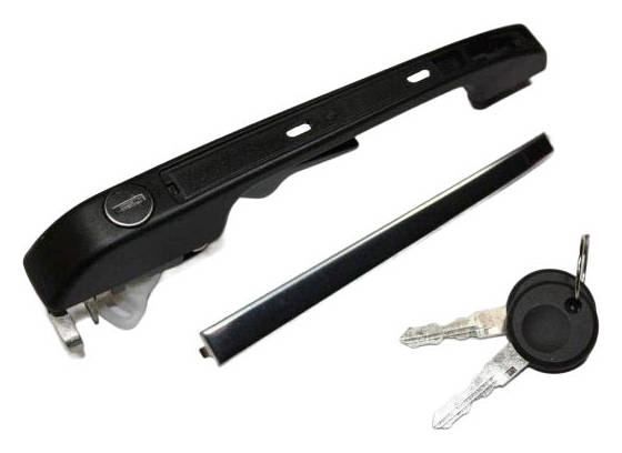 AUTOMEGA 100011510 Door Handle black, with key