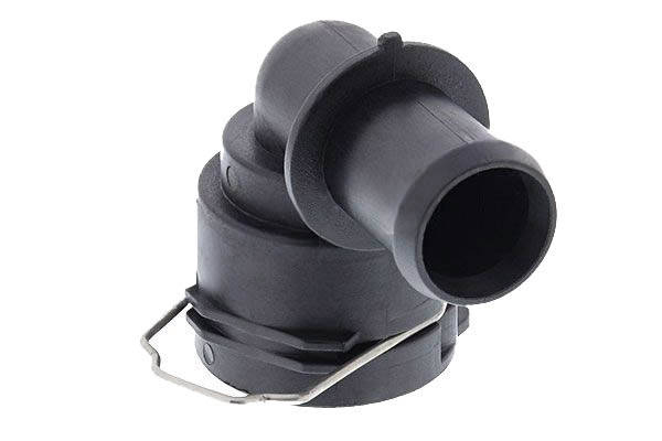 TOPRAN 116 120 Coolant Flange EHVP with clip, with gasket/seal, GRP (Glass fibre Reinforced Plastic)-image-8877923
