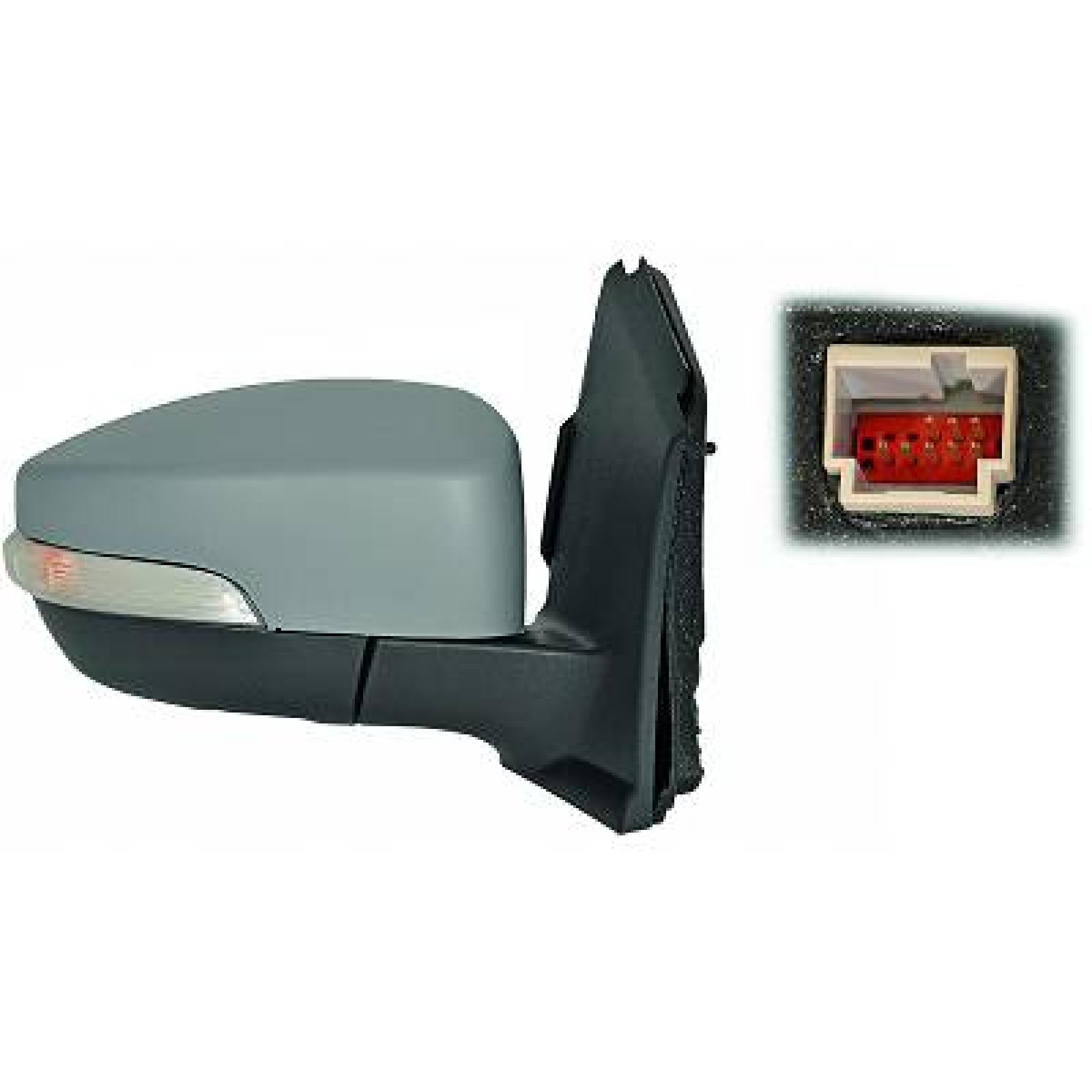 DIEDERICHS 1471225 Wing mirror Left, Complete Mirror, primed