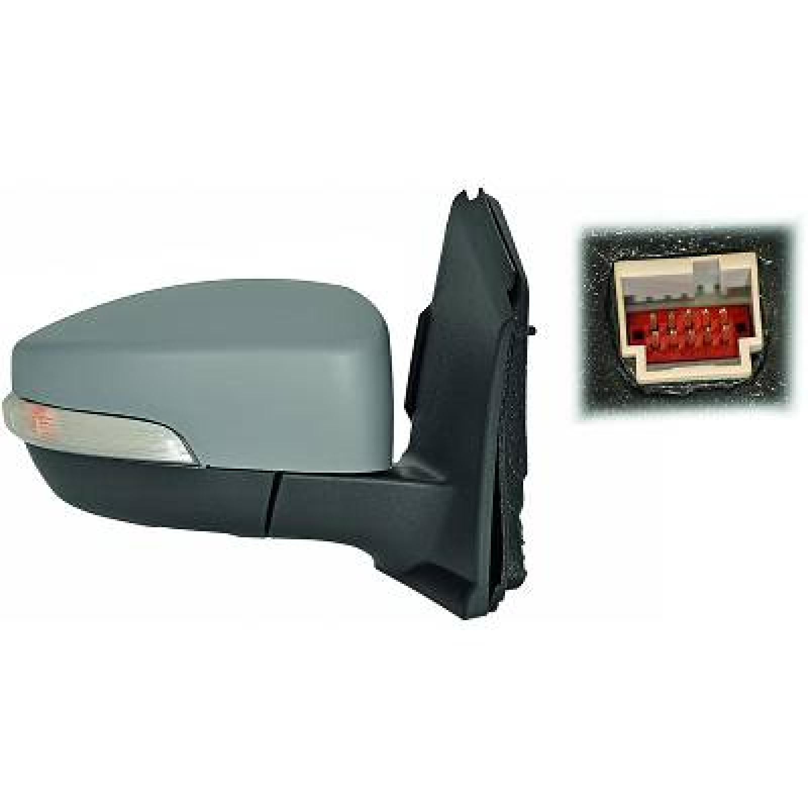 DIEDERICHS 1471324 Wing mirror Right, Complete Mirror, primed