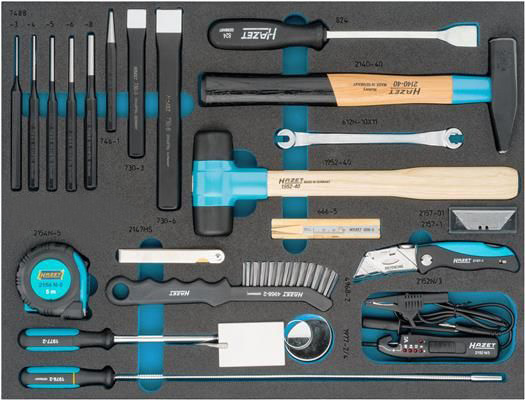 HAZET 163-372/25 Tool kit Number of tools: 25, Safety-Insert-System