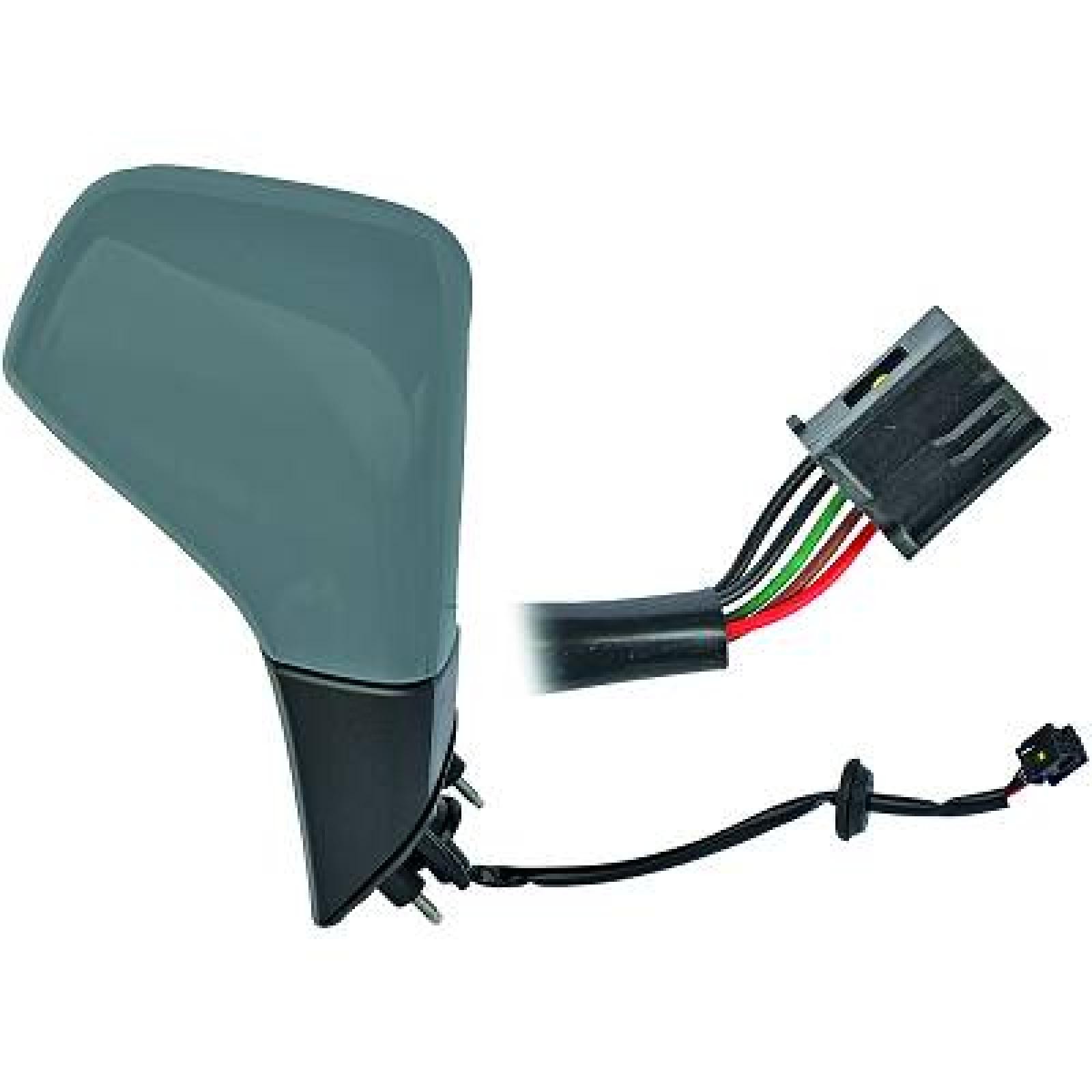 DIEDERICHS 1835225 Wing mirror Left, Complete Mirror, primed
