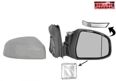 VAN WEZEL 1945828 Wing mirror * HAGUS * Right, with temperature sensor, primed