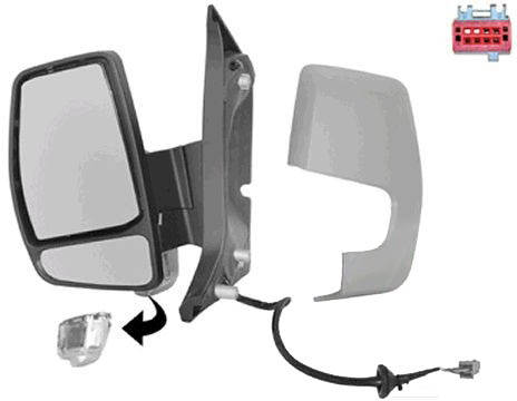 VAN WEZEL 1987807 Wing mirror * HAGUS * Left, Heatable, primed