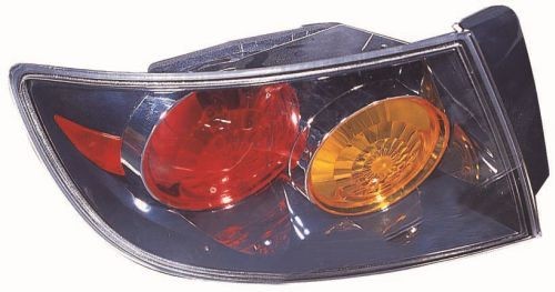 ABAKUS Fanale posteriore 216-1965R-UQ Dx Sezione esterna W21W, W21/5W nero senza basamento in plastica senza portalampada, senza lampadina