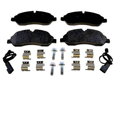 ZIMMERMANN 22034.170.2 Brake pad set Front Axle, incl. wear warning contact, Photo corresponds to scope of supply, with bolts/screws