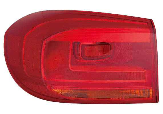 ALKAR 2211134 Rear light Left, without bulb holder, Outer section-image-9276976