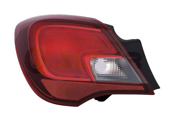 ALKAR 2221421 Rear light Left, without bulb holder, Outer section, PY21W-image-9281224