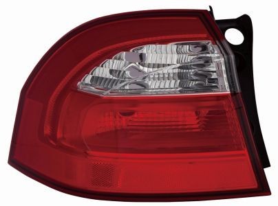 ABAKUS 223-1958R-UQ Rear light Right, without bulb, Outer section, PY21W-image-9284840