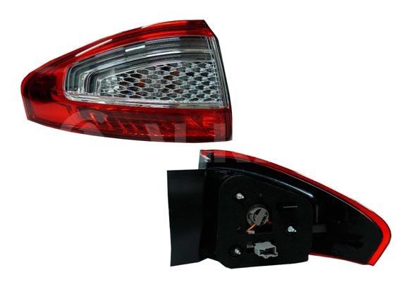 ALKAR 2231378 Rear light Left, without bulb holder, Outer section, PY21W-image-9285432