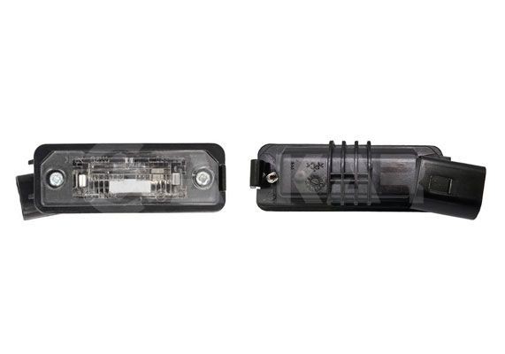 ALKAR 2403128 Number Plate Light Right, C5W, without bulb, with bolts/screws