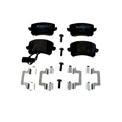 ZIMMERMANN 24483.170.3 Brake pad set Rear Axle, incl. wear warning contact, Photo corresponds to scope of supply, with bolts/screws