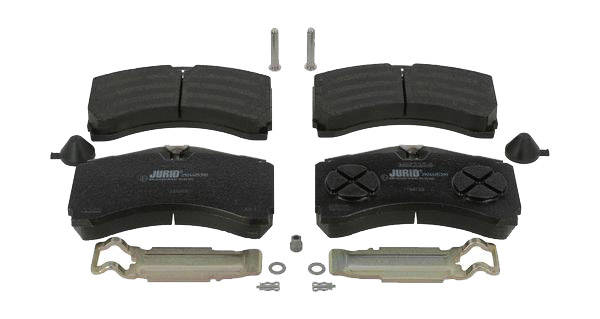 JURID 2924405390 Brake pad set prepared for wear warning indicator, with accessories-image-9441231