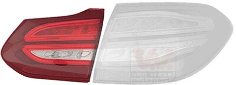 VAN WEZEL 2925928U Rear light Right, with bulb holder, Inner Section, LED-image-9441354