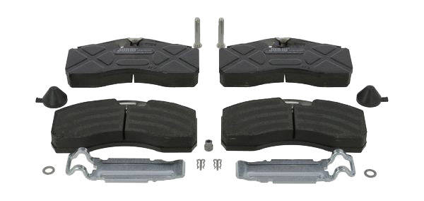 JURID 2928705390 Brake pad set prepared for wear warning indicator, with accessories-image-9441558