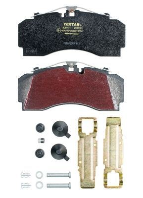 TEXTAR 2933101 Brake pad set prepared for wear warning indicator, with accessories-image-9441858