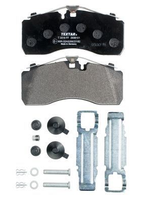TEXTAR 2936101 Brake pad set prepared for wear warning indicator, with accessories-image-9441990