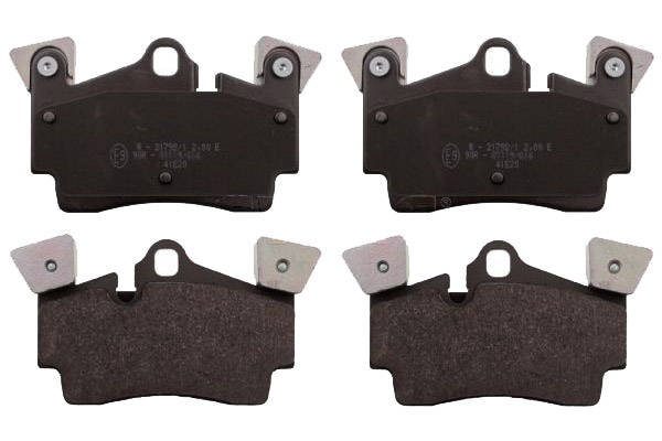 SWAG 30 11 6020 Brake pad set Rear Axle, prepared for wear warning indicator-image-9467279