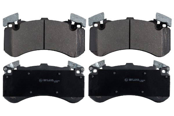 SWAG 30 11 6023 Brake pad set Front Axle, prepared for wear warning indicator-image-9467282