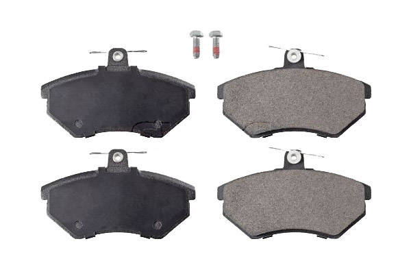 SWAG 30 91 6048 Brake pad set Front Axle, excl. wear warning contact, with bolts/screws-image-9467485