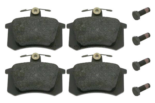 SWAG 30 91 6144 Brake pad set Rear Axle, excl. wear warning contact, with bolts/screws-image-9467497