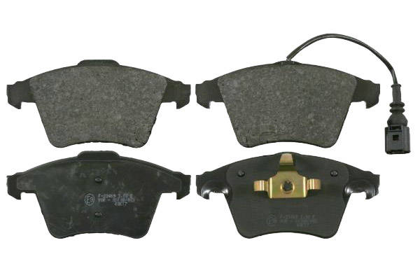 SWAG 30 91 6465 Brake pad set Front Axle, incl. wear warning contact, with piston clip-image-9467543