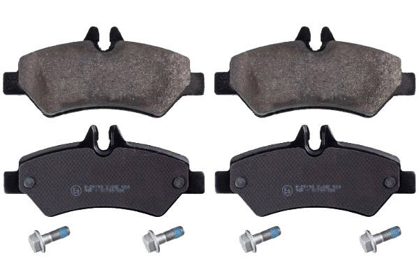 SWAG 30 91 6735 Brake pad set Rear Axle, prepared for wear warning indicator, with bolts/screws-image-9467570
