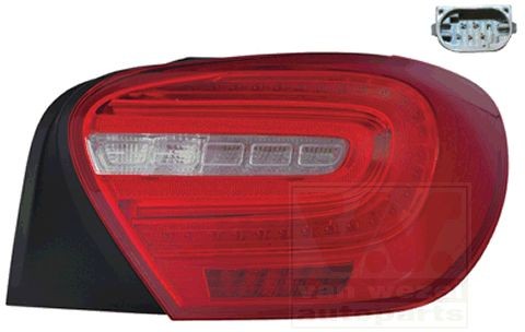 VAN WEZEL 3019926 Rear light with bulb holder, Right