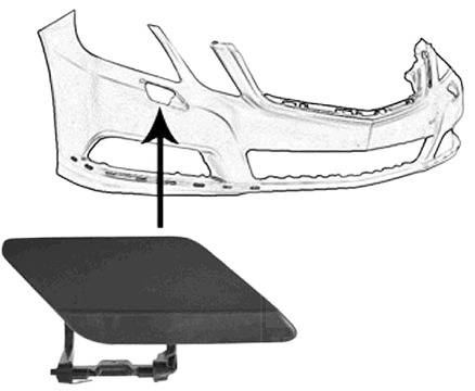 VAN WEZEL 3044484 Cover, bumper Right Front, for headlamp cleaning system