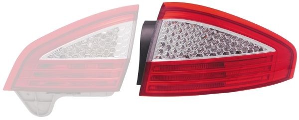 HELLA 9EL 176 575-011 Rear light Left, without bulb holder, Outer section, PY21W, without bulbs-image-951679