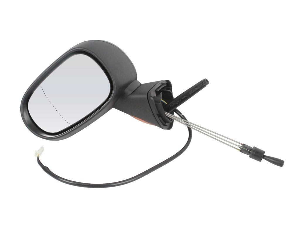 ABAKUS 3135M01 Wing mirror Left, Electric, Control: cable pull, Grained