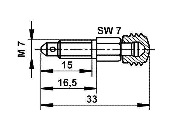 10x ATE 03.3518-4200.2 Soupape/vis de purge d'air M7