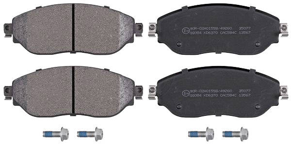 A.B.S. 35077 Brake pad set without integrated wear sensor-image-9618923