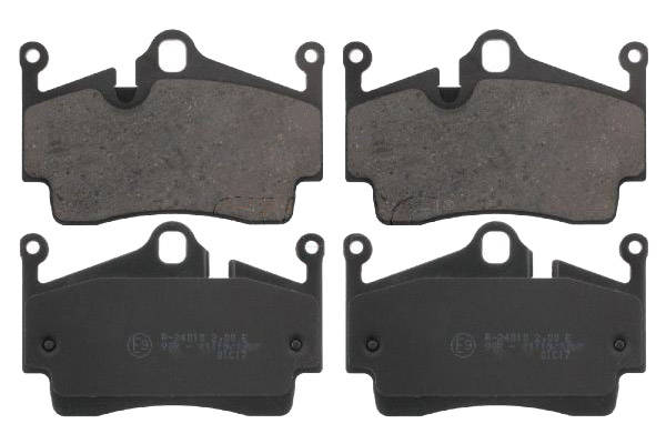 SWAG 38 91 6758 Brake pad set Rear Axle, prepared for wear warning indicator-image-9659348