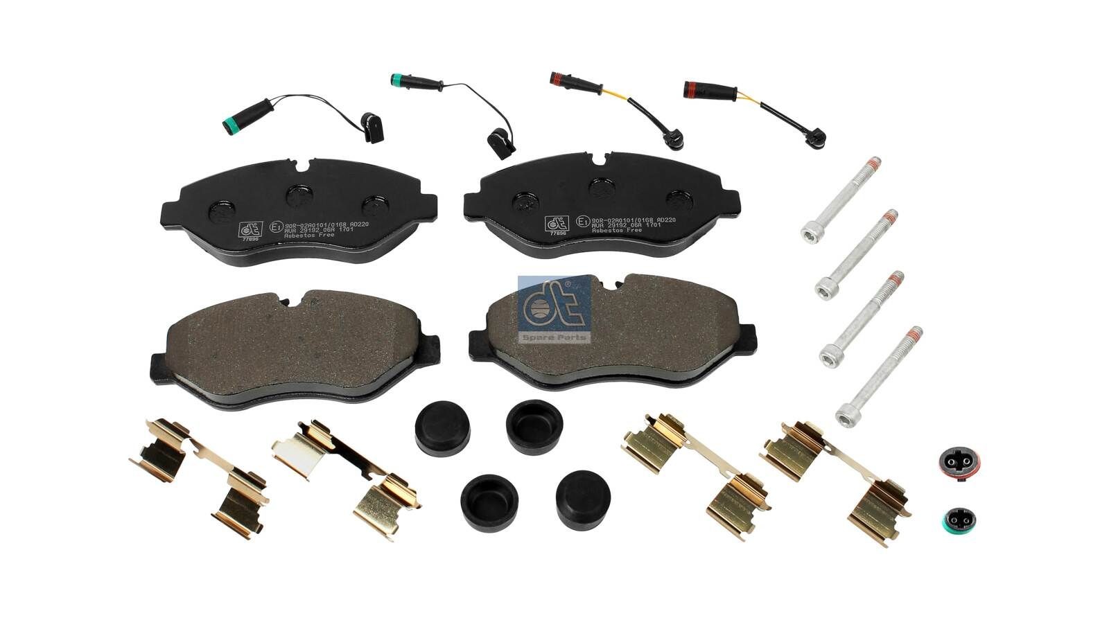 DT Spare Parts 4.90938 Brake pad set Front Axle-image-9682675